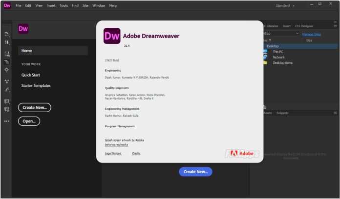 Adobe Dreamweaver 2021 (v21.4.0.15620) Free Download - FileCP