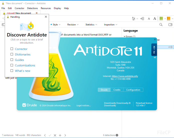 Antidote 11 v6.1 Download Free (Latest 2024) - FileCP