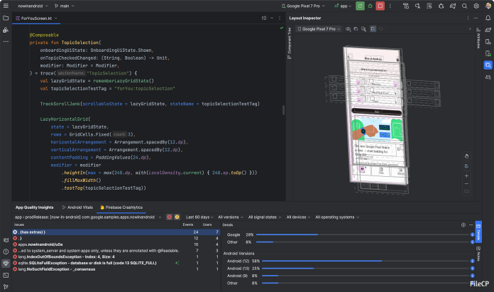 Android Studio 2024.1.2.13 Free Download - FileCP