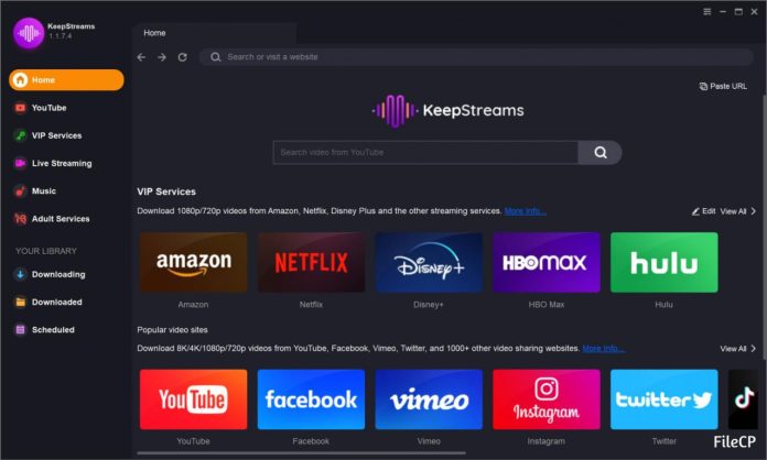KeepStreams Download (Latest 2024) - FileCP